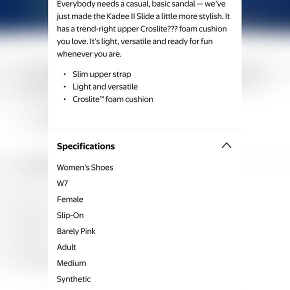 Crocs Kadee Slide Sandals- Barely Pink - Picture 7 of 11